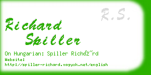 richard spiller business card